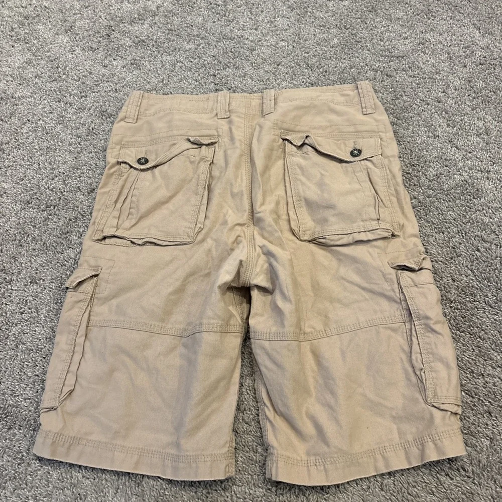BUCKLE BKE CARGO SHORTS MENS 32 Waist 24 Out seam BEIGE ATHLETIC FIT Denim Jahn
